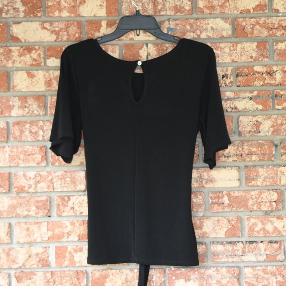Green Envelope Black Top NWT - Picture 2 of 3